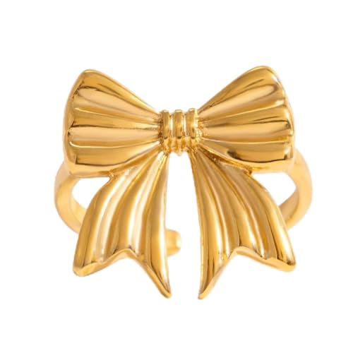 Image of 18K Gold Plated Statement Ring for Women | Stylish Classy Rings | Waterproof and Anti Tarnish Jewellery | Rakhi Gift for Sister | Gifts for Women | 1 Year Warranty*