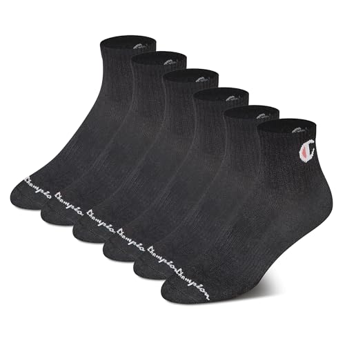 Champion Women's Quarter Cushioned Athletic Socks, 6-Pack - image 1