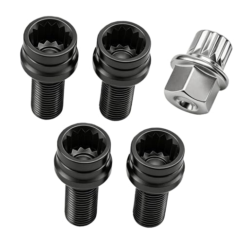 Set di 4 bulloni antifurto per ruote M14 x 1.5