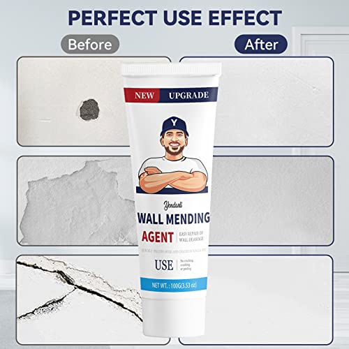 Spackle Wall Repair Kit, Drywall Repair Kit With Scraper, 2 Pcs Wall Hole Filler Wall Repair Patch Kit, Plaster Dent And Scratch Wall Mending Agent, Quick And Easy To Fill Holes In Wall #TOP1