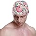 susiyo Pink Strawberry Cute Fruits Mens Swim Caps Polyester Swimming Hat for Adult and Youth