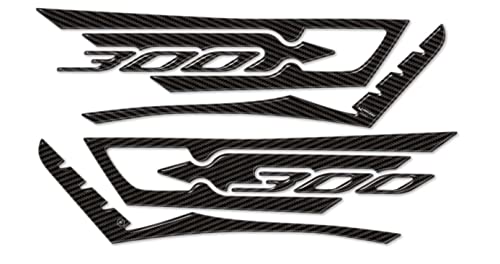 labelbike - 3D Stickers Kit Scooter X max 300 Protection for Yamaha Xmax 300 - Carbon Look