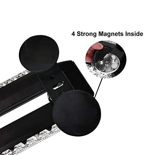 Evershine Signal 38.2 Inch 78 Led Strobe Flashing Light Bar Double Side Emergency Hazard Warning Lighting Bar With Magnetic For Car Truck Roof Safety-Amber White(6-Bar) #TOP4