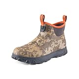 Grundéns Mens Deviation 6' Ankle Boot | Durable, Waterproof, Smoke, Whiskey Camo, 13