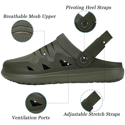 Image of Eagsouni Mens Womens Arch Support Garden Clogs