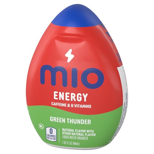Mio Energy Liquid Water Enhancer, Green Thunder, 1.62 OZ, (Pack of 5)