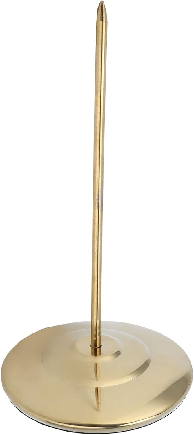 Receipt Spike, Resistant Ticket Holder Safe Non-Slip Anti-Skid for Restaurants Bars, Kitchens, Offices(Golden Glossy