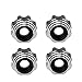 equlup 4Pcs 8x32 to 17mm Hex Adapters, RC Wheel Hex Hub Lightweight Aluminium Alloy Electric Car Truck Option Parts for RC Accessories (Black)