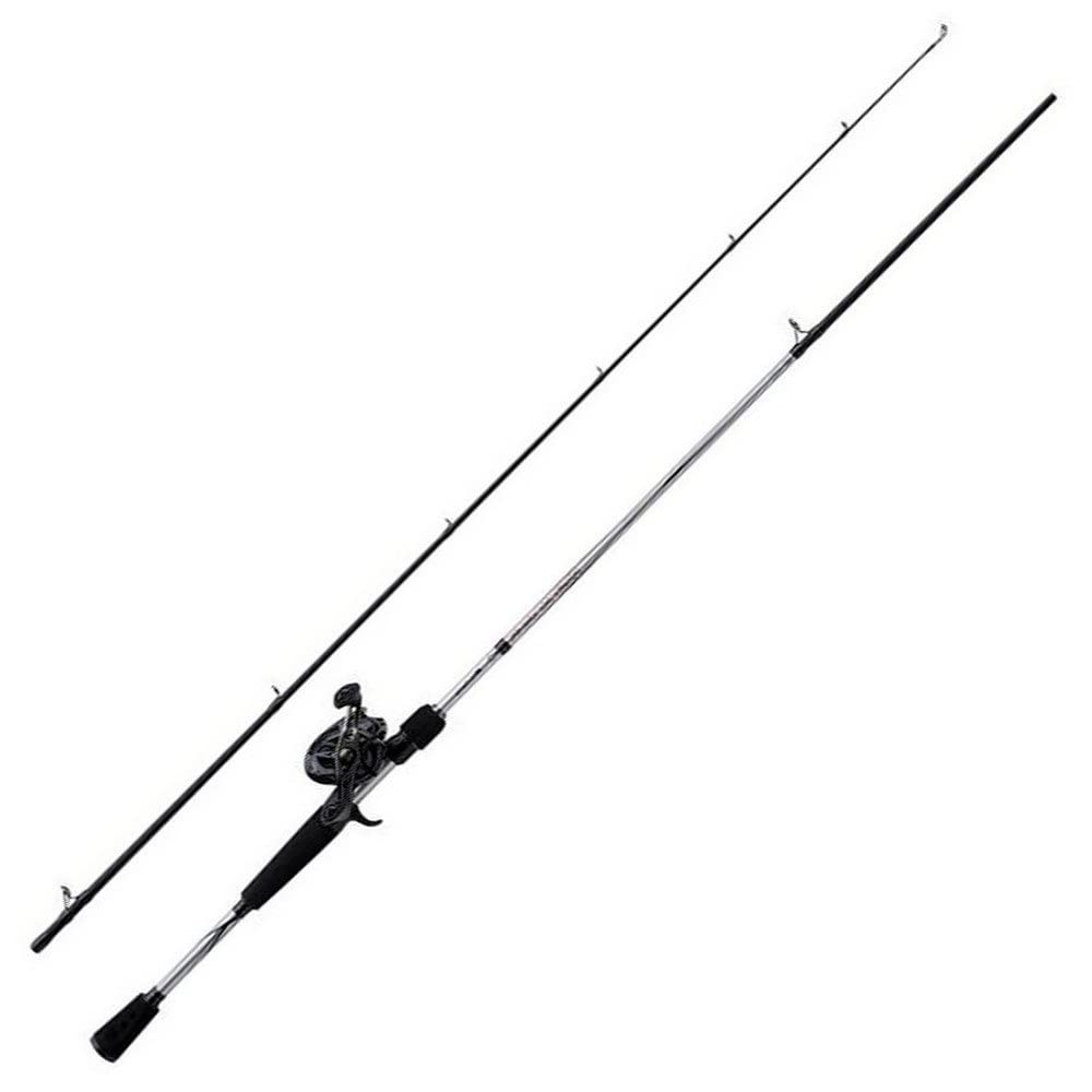 Abu Garcia Fast Attack Casting Combo; 2.13 m Baitcast Rod and Reel Set, Predator Fishing for Pike, Perch and Zander, 10-40g Lure Weight, Unisex, Black/Silver