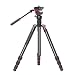 miliboo Professional Aluminum Portable T Camera Video Tripod with Hydraulic Head tripod stand