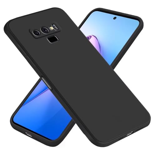 EASSGU Custodia per Samsung Galaxy Note9 (6.4' Inches), Cover Morbida in Silicone TPU - Nero