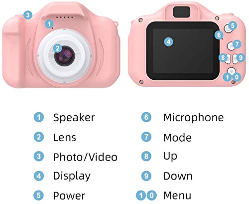 image for RobotsDeal Digital Kids Camera Video Gifts for Girls Boys, 32GB Memory