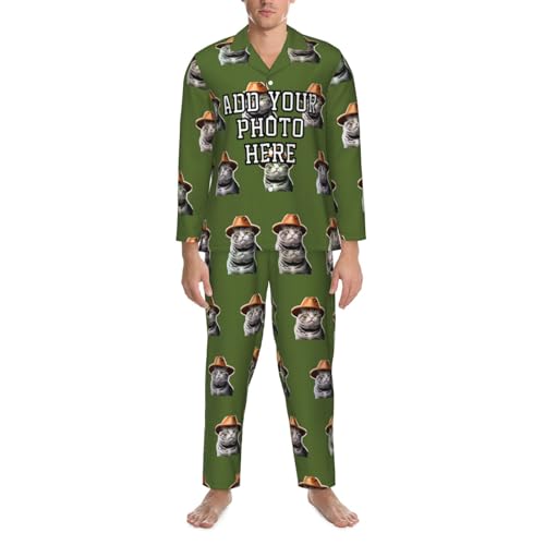 Personalized Pajamas Custom Face Photo Matching Funny Pajamas Set for Men Birthday Sleepsuit Christmas Gists For Him4