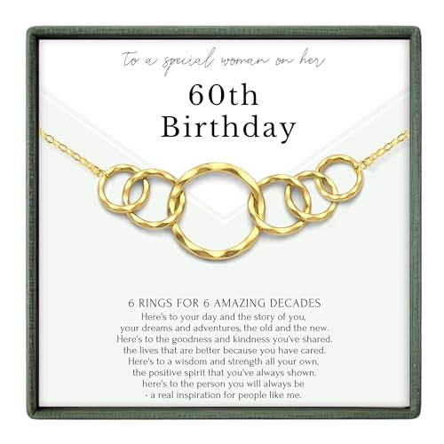 14k Gold Vermeil Interlocking Rings Necklace