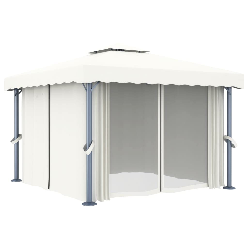 Pawilon 3 x 3 m Kremowy Aluminium