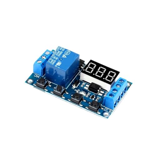 Relais temporisation numérique réglable et précis avec programmateur de cycle LED - 2