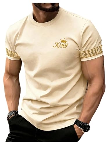 Image of RoseSeek Men's Color Block Short Sleeve Tee Shirts Casual Crewneck T Shirt Trendy Summer Tops