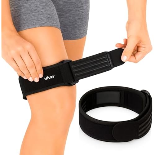 Vive IT Band Strap - Iliotibial Band Compression Wrap - Outside of Knee
