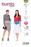  Burda Style Katalog-Schnittmuster Faltenrock und Bleistiftrock in Midilänge  Damen, Gr. 34-44  Nählevel: Leicht #6020