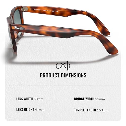 Image of Ray-Ban RB4340 WAYFARER EASE Square Shaped Sunglasses for Men & Women with Official RAYBAN Eyewear Kit
