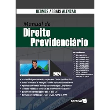 Capa do livro Manual de Direito Previdenciário - 1ª edição 2024