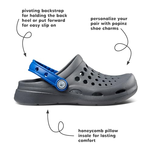 Joybees Active Clog Kids Charcoal/Sport Blue — view 5