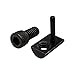 80/20 Inc, 3492, 10 Series, 1/4-20 X 1/2" (.5") Socket Head Cap Screw (SHCS) with Roll-in T-Nut, Black Zinc
