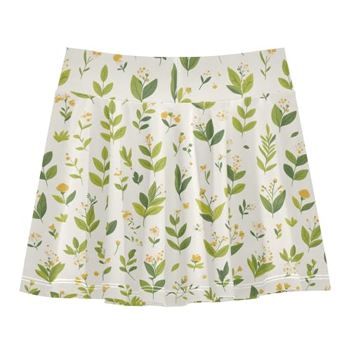 Girls Skorts with Built-in Shorts Flowy Little Girl Skort Little Girl Pleated Skirt with Pockets2