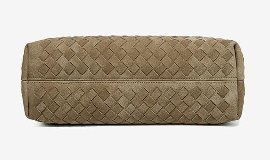 Suede Woven Tote Bag for Women Retro Woven Bag Handbag Bow Shoulder Satchel Suede Crossbody Purse Top Handle Tote Handbags - Image 6