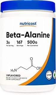 Nutricost Beta Alanine Powder 500 Grams (1.1lbs) - Pure Beta Alanine, Gluten Free & Non-GMO