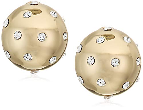 Preisvergleich Produktbild Anne Klein Damen Ohrclips Ohrclips Streustein Knopf Gold
