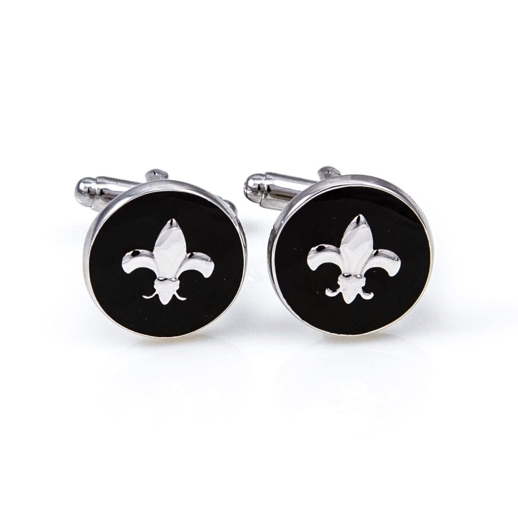Fleur-de-lys Fleur De Lis 4 Pairs Cufflinks in a Presentation Gift Box & Polishing Cloth product thumbnail 8
