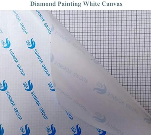 OneHippo 10Pcs/Lot 30x30CM Diamond Painting Canvas Embroidery Canvas with Glue Canvas Round/Square Blank Grid Canvas Empty for Your Private Customized