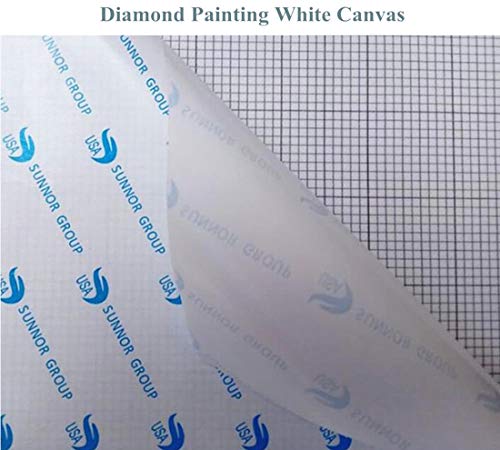 Lienzo de pintura de diamantes en blanco OneHippo 20x20 cm en cuadrícula vacía lote de 10 unidades