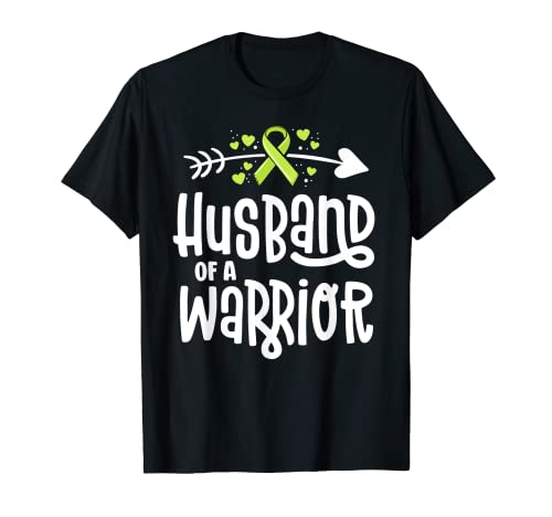 Famille de sensibilisation au cancer du Lymphome Husband Of A Warrior Lime T-Shirt