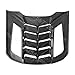 Glossy Black Rear Window Louvers Sun Shade Vent Covers 2024 2025 2026 Compatible with Ford Mustang(Carbon Fiber)