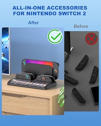 for Ultimate Nintendo Switch 2 Bundle: Charge & Organize Like a Pro!