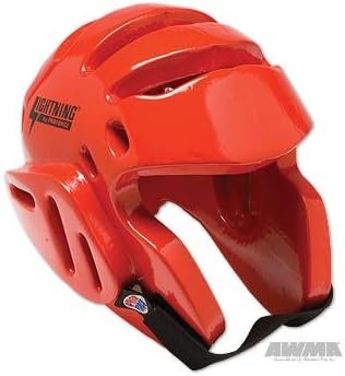 Pro Force Lightning Sparring Headgear - Red - Medium