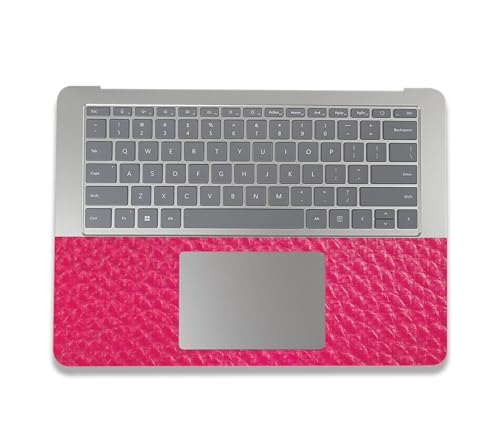 Image of MightySkins Carbon Fiber Skin Compatible with Microsoft Surface Laptop Studio 2 (2023) Full Wrap Kit - Pink Pleather | Protective, Durable Textured Carbon Fiber Finish | Made in The USA