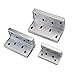Zinc Alloy Hinges, Stainless Steel Cover Plates Industrial Electrical Control Cabinet Hinges Heavy-Duty Door Hinges 1Pcs(Small)