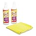 Flat Screen & Monitor Cleaner, Pleasant Scent, 8 Oz Bottle, 2/Pack