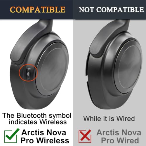 Repuestos Almohadillas para Auriculares SOULWIT compatibles con Steelseries Arctis Nova Pro Wireless y Arctis Nova Elite, Almohadillas con Espuma de Memoria para Aislamiento de Ruido, Grosor Añadido - Blanco miniatura 3