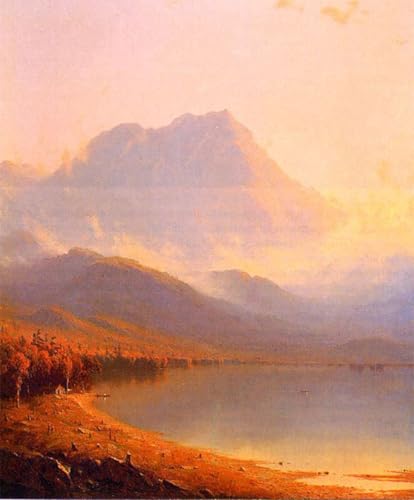 Affiche Toile Matin dans les Adirondacks 60x90cm pour habiller un grand mur vide
