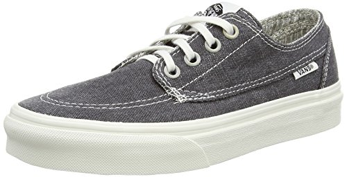 Vans Garçon Brigata Baskets Basses, Rayures Gris Asphalte délavé, 35 EU