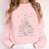Vieawfi Magic Kingdom Sweatshirts for Women Magical Floral Castle Graphic Long Sleeve Shirt Holiday Vacation Pullover Tops, Pink, Large #3
