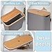 efluky Toilet Paper Storage, Toilet Paper Basket with Lid Organizer for Bathroom, Free Standing Holder with Storage, Grey