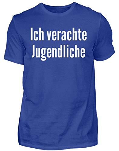 T-Shirt Haut de Gamme Homme Bleu en Coton Premium et Coupe Ajustée Taille M