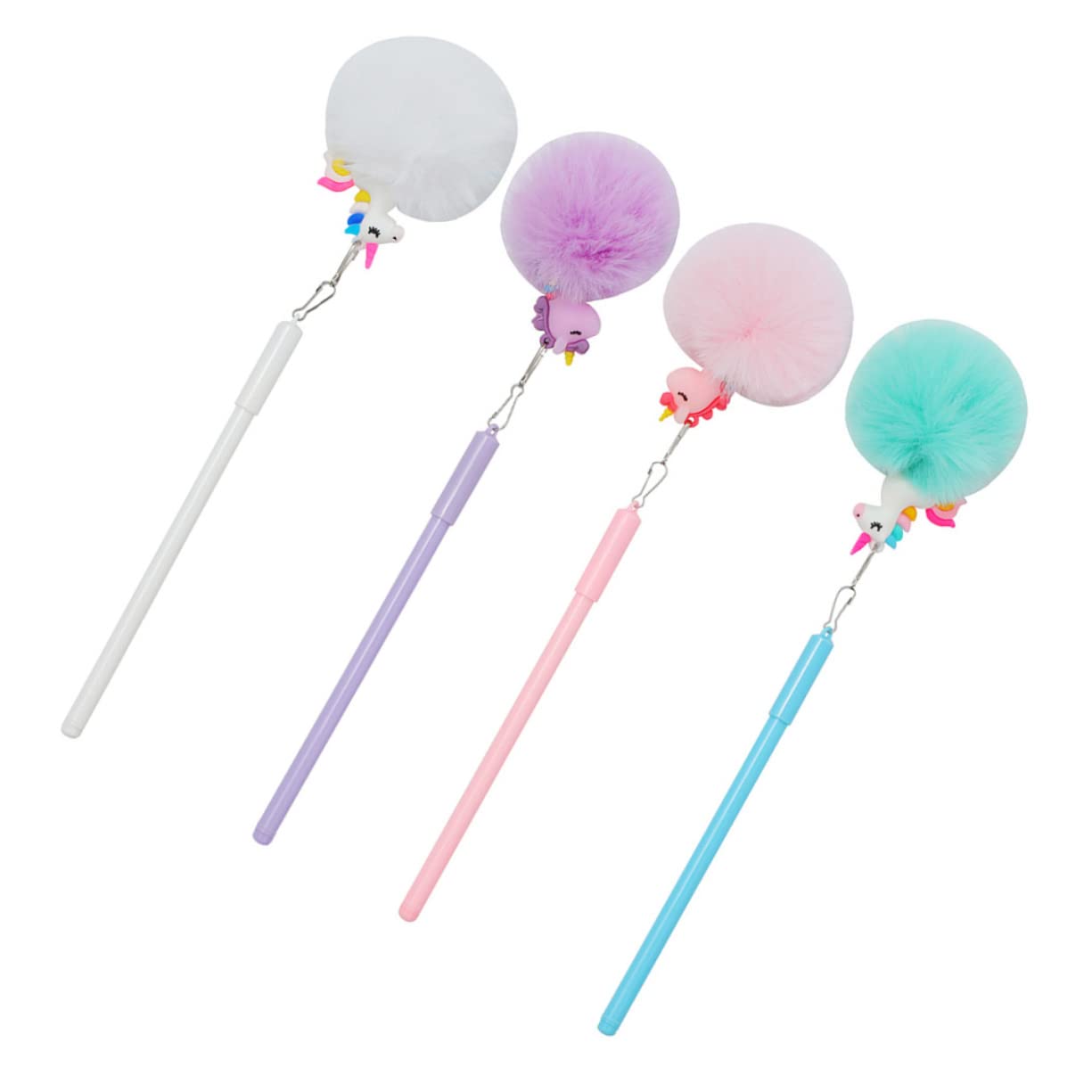 Ciieeo 16pièces Stylos à Encre Kawaii Lot De Stylos à Dessin Avec Pompons Colorés Outils Écriture Pour Étudiants Filles Et Garçons Fournitures Scolaires Amusantes Pour École Et