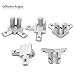 BLCCLOY 8Pcs 2020 Aluminum Extrusion T Slot Corner Bracket 20 Series Extruded Hardware 3 Way Tri Connector with Set Screw for 20/20 2040 T V Slot Aluminum Profile Frame Fitting