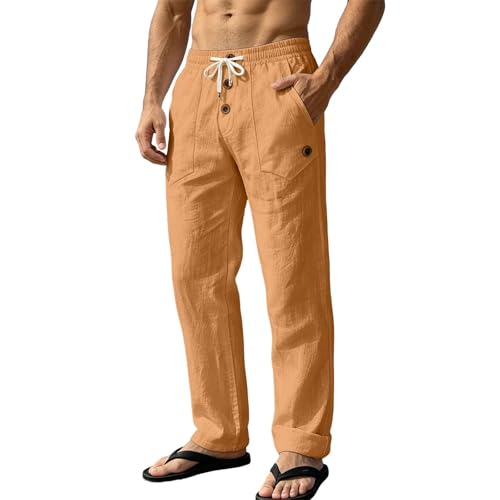 Pantalon d'été homme décontracté léger avec poches quotidiennes